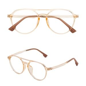 Stylish Tan Aviator Glasses
